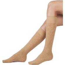 Secret Moda Desenli 80 Denye Ten Daymod Emili Dizaltı Çorap