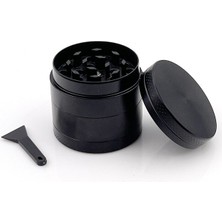 Efotech 40MM 4 Katlı Grinder Herbal Baharat Öğütücü Parçalayıcı Paslanmaz Çelik Mıknatıslı - Siyah