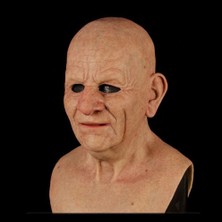 Lovoski Yenilik Lateks Yaşlı Adam Maske Tam Kafa Maskesi Tiyatrolar Için Korkunç Maskeleri Tatil Kel Erkek (Yurt Dışından)