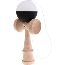 Lovoski Ahşap Top Haraç Kendama Kids Beceri Stick Cup Ball Eğitim Oyuncak Si Siyah Beyaz (Yurt Dışından)