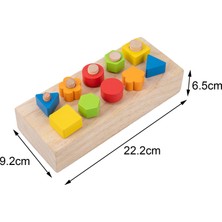 Lovoski Montessori Oyuncak Bükülme Vidaları Ahşap Fındık ve Cıvatalar Kiti Çok Işlevli Öğrenme (Yurt Dışından)