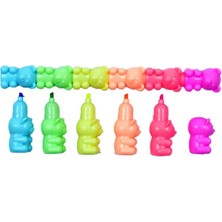 Taros Unick Color Yumurtlayan Bear 6'lı Fosforlu Kalem