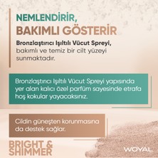 Woyal Bronzlaştırıcı Işıltılı Vücut Spreyi 250 ml