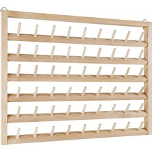 Lovoski Dikiş Iplik Tutucu 60 Makara Ahşap Raf Organizatörü 41.4X31.5X5CM 54 Makara 41.4X31.5X5CM (Yurt Dışından)
