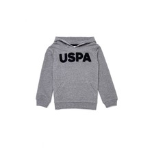 U.S. Polo Assn. Erkek Çocuk Gri Melanj Sweatshirt 50253475-VR086
