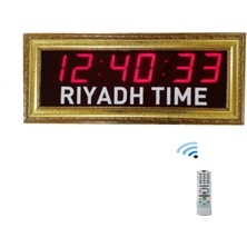 Sanec Parlak Kasa Dijital Şehir Saati (Kasa: 20X65 Cm)