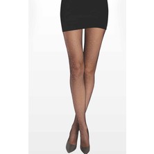 Secret Moda Daymod Rete File Taş Aksesuarlı Kadın Külotlu Çorap