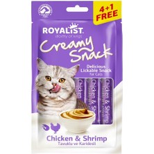 Tavuklu & Karidesli Kedi Ödül Maması (Creamy Sneack) 5 X 15
