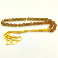 925 Gümüş Altın Yaldız Gümüş Püsküllü Zultanit Tesbih Model 2