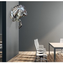 Be Art You Duvar At Heykeli Gümüş Eskitme