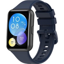 MobaxAksesuar Huawei Watch Fit 2 Kordon Silikon Bileklik Kopçaklı Kordon