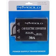 Navıgold 24V Dc / 12V Dc 30 Amper Çakmak Girişli Oto Konvertör