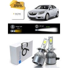 C6 Opel Insignia Kısa Far LED Xenon Şimşek Etkili 2008-2013 Arası