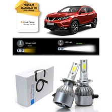 C6 Nissan Qashqai J11 Kısa Far LED Xenon Şimşek Etkili 2014 Üzeri