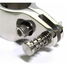 Blesiya Tekne Gölgelik Yay Knuckle Kelepçe Uydurma Uydurma 25MM Tüp -Black (Yurt Dışından)