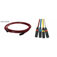 Erat 1mt Utp Cat6 Patch Cord Lsoh Kırmızı 24 Awg