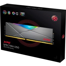 XPG Spectirix Gaming RGB D50 16GB(2X8GB) 3600MHz DDR4 Ram AX4U36008G18A-DT50