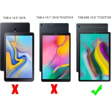 XFashion Galaxy Tab S5E İçin Darbeye Dayanıklı Tablet Kılıfı - Şeffaf (Yurt Dışından)