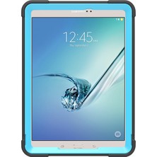 XFashion Galaxy Tab S2 İçin Darbeye Dayanıklı Tablet Kılıfı - Siyah - Mavi (Yurt Dışından)