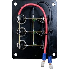 3 Anahtarlı Switch Panel Kontrol Paneli Dikey İzolesiz 12/24V