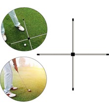 Lovoski 4pcs Çubuk Antrenman Salıncak Eğitmeni 23.6in Golf Hizalama Çubukları Gümüş Hedefleme (Yurt Dışından)