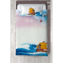 Talia Home  Çocuk Odası Bebek Odası  Deniz Desen Yatak Örtüsü