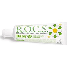 Rocs R.o.c.s. Baby 0-3 Yaş Paptya Özlü Florürsüz Bebek Diş Macunu 1 Paket