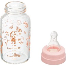 Wee Baby Isıya Dayanıklı Cam Biberon 120 ml - Pembe