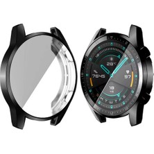 Basias Huawei Watch Gt 2 46MM Uyumlu Önü Kapalı Silikon Ekran ve Kasa Koruyucu Kılıf