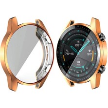 Basias Huawei Watch Gt 2 46MM Uyumlu Önü Kapalı Silikon Ekran ve Kasa Koruyucu Kılıf
