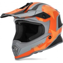 Acerbis Impact Steel Çocuk Kask Turuncu Gri