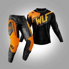 Wlf Racıng X-Air Siyah Turuncu Jersey Pantolon Takım