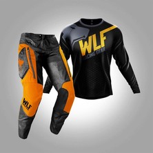 Wlf Racıng X-Air Gri Turuncu Jersey Pantolon Takım