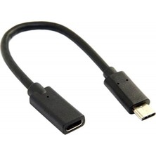 Alfais 4338 Type C USB 3.1 Uzatma Kablosu Ekleme Dişi Erkek Uzatıcı Kablosu, 25 cm
