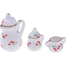 Flameer Magideal 1/12 Dollhouse Minyatür Porselen Çay Pot Su Isıtıcısı Öğesi (Yurt Dışından)