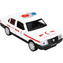 Maxx Wheels 1:32 Sesli ve Işıklı Araba 13 Cm. - Ambulans