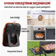 Npo Thermopro TP27C Alarmlı, Işıklı, Kablosuz 150M Menzilli ve 4 Problu Profesyonel Frın Termometresi