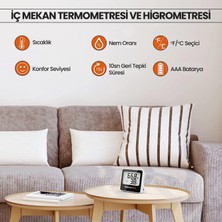 Npo Thermopro TP157 Iç Mekan (Sera, Dolap, Bebek Odası) Hassas Sıcaklık ve Nem Ölçer Mini Termometre