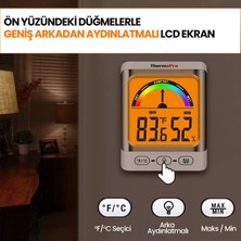 Npo Thermopro TP52 Konfor Göstergesi Kadranlı Iç Mekan Dijital Sıcaklık ve Nem Ölçer Termometre