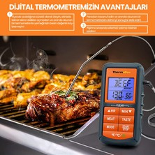 Npo Thermopro TP06B Çelik Proplu Dijital Profesyonel Gıda Pişirme Termometresi