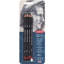 Derwent : Charcoal Füzen Kalem Seti : 4' Lü Blister