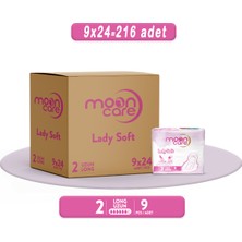 Moon Care Hijyenik Ped Lady Soft Yumuşak Uzun (216 Ped)