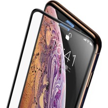 Apple iPhone 11 Pro Tam Ekran Koruyucu Kırılmaz Temperli Cam Ahize Toz Korumalı AntiDust