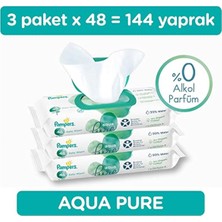 Prima Aqua Pure Islak Mendil 144 Yaprak (48 x 3 Paket)