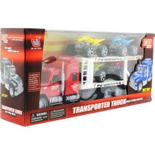 Oyuncakmatik Transporter Atv Taşıyıcı Tır - Kırmızı