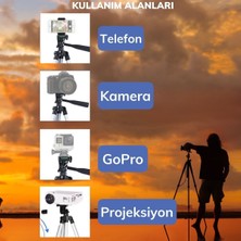 Buffer 360 Derece Ayarlanabilir Katlanabilir Profesyonel Çekime Uygun 65 cm Ayaklı Tripod