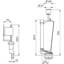 Norm 330-1410 Norm Basmalı Rezervuar Iç Takım