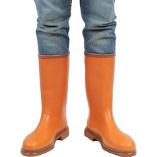 Derby Kısa Su Geçirmez Turuncu Erkek Krep Çizme Konforlu Kullanım ve Güvenlik Sağlar