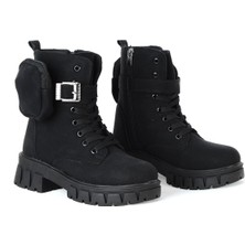 Twingo 7640 Siyah Zümrüt Kadın Düz Bot