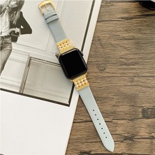 Techmaster Apple Watch 2 3 4 5 6 7 8 41MM 40MM 38MM Inci Taşlı Kordon